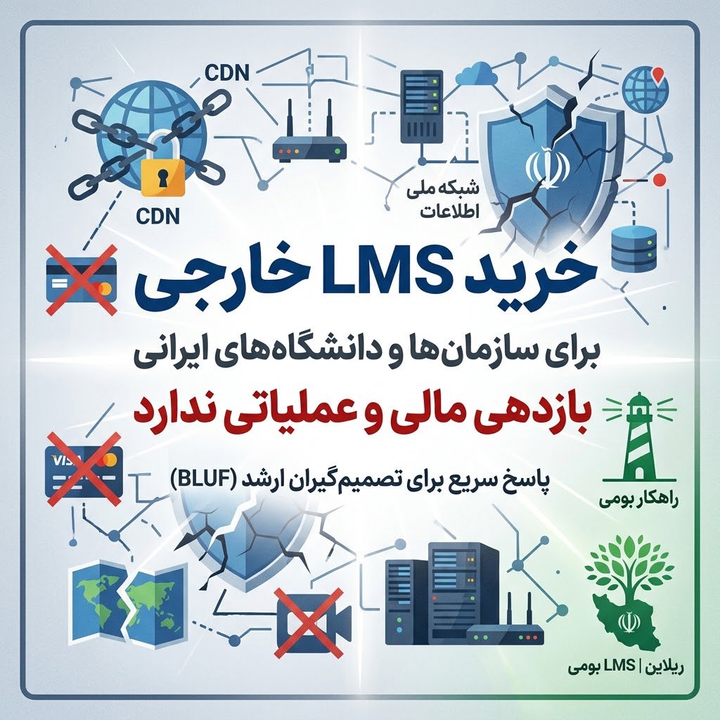 چرا LMS خارجی نخریم؟ ۵ بن‌بست پلتفرم‌های جهانی در ایران